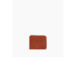 Porte cartes zip en L Emile en cuir grainé