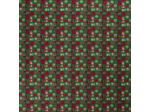 Sélection Coup de coudre - Tissu Popeline de Coton Imprimé Cadeaux de Noël sur le Fond Vert