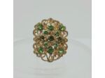 Bague strass verts 24-924