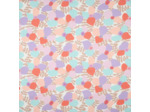 Nerida Hansen - Tissu Lin Viscose "Lema Poppies" Lavande