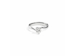 Solitaire Recarlo Anniversary Love Valentin en or blanc et diamant, taille 52