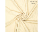 Fibre Mood – Tissu en Coton Mélangé Effet Plissé 3D "Anica" Couleur Crème