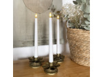 Coffret de 2 bougies Flambeaux Led avec télécommande