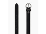 Ceinture femme avec boucle ronde en cuir grainé