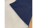 Sélection Coup de coudre - Tissu Denim Brut Bleu Marine Envers Sherpa Ecru