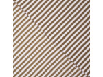 Sélection Coup de coudre - Tissu Jersey de Polyester à Motif Grosses Rayures Marinières Jaune Ocre sur le Fond Blanc