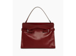 Sac porté épaule modèle maxi Emie en cuir lisse et nubuck