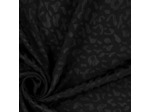 Sélection Coup de Coudre - Tissu Jacquard de Viscose Léopard Uni Noir