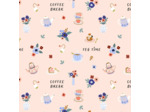 Lise Tailor - Tissu Popeline de Viscose Ecovero Imprimé "Tea Time" - Coupon 2,3m