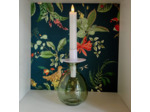 Porte-bougie carafe Or / Blanc