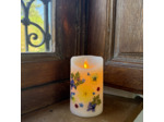 Bougie Led en cire Fleurs Séchées