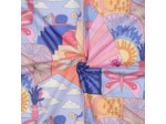 Nerida Hansen - Popeline de Coton Fine Impression Digitale "Little Creatures" Bleu