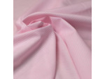 Sélection Coup de coudre - Coton chemise fil à fil – Rayures fines roses et blanches