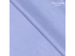 Fibre Mood - Tissu Jacquard de Viscose Satiné "Hallie" Couleur Bleu Lavande Aux Fines Rayures - coupon