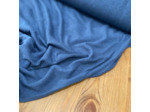 Sélection Coup de coudre - Tissu Jersey de Lin et Viscose Uni Bleu - coupon 1,5 m