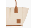 Petit sac à main Elena en toile coton et cuir grainé