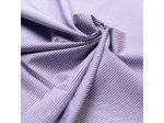 Sélection Coup de coudre - Coton chemise fil à fil – Rayures fines violettes et blanches