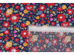 Liberty of London - Tissu Coton Tana Lawn "Betsy" Bleu Marine et Rouge