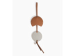 Miroir charms en cuir grainé