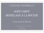 Carte cadeau soin corps modelage à la bougie pour femme