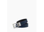 Ceinture réversible homme avec boucle rectangle en cuir lisse