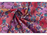 Liberty London - Tissu Meadow Song Tana Lawn Coton Rouge et Violet