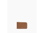 Porte cartes zippé Albertine en cuir lisse