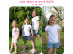 Petits D'om – Patron Indie – Jupe-Short et Short en Jersey – Tailles 2 à 16 ans