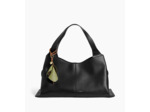 Charms fleur en cuir grainé