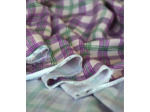 Singulière par Cousette - Tissu Viscose Tramé "Harry's Checks Purple" - coupon