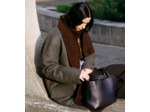 Petit sac cabas Louise en cuir grainé