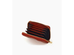 Porte cartes zippé Ella en cuir grainé
