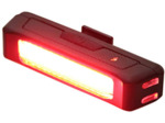 NEWTON Eclairage Velo USB Avant ou Arriere sur Cintre COB LEDs 120 lumens Noir (Fonctions Fixe, sos et Clignotant)