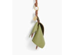 Charms fleur en cuir grainé