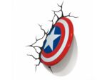 3D Light FX- Marvel Applique Murale du Bouclier de Captain America Décoration - 3D Light FX-