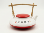 THÉIÈRE PLATE PORCELAINE ANSE BAMBOU 1L