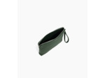 Pochette zippée en cuir grainé