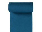 Sélection Coup de Coudre - Tissu Jersey Bord-Cotes Uni Couleur Bleu Paon