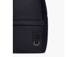Sac à dos zippé Basile en toile nylon et cuir lisse