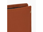 Portefeuille à rabat 2 volets Martin en cuir lisse