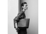 Grand sac cabas Louise en cuir grainé