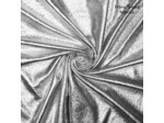 Fibre Mood - Tissu Lamé Stretch Effet Vinyle Craquelé "Mireya" Argent