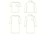 Ikatee – Patron Enfant Tee-shirt et Robe Marinière "Quiberon KIDS de 3 à 12 ans