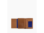 Portefeuille moyen modèle vertical zippé 2 volets Charles en cuir grainé