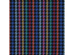 Sélection Coup de Coudre - Tissu Pied-de-Poule Multicolore – Fond Bleu Cobalt
