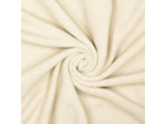 Fibre Mood - Tissu Maille Sherpa "Ember" Uni Blanc Cassé