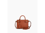 Petit sac à main Emilie en cuir grainé et lisse