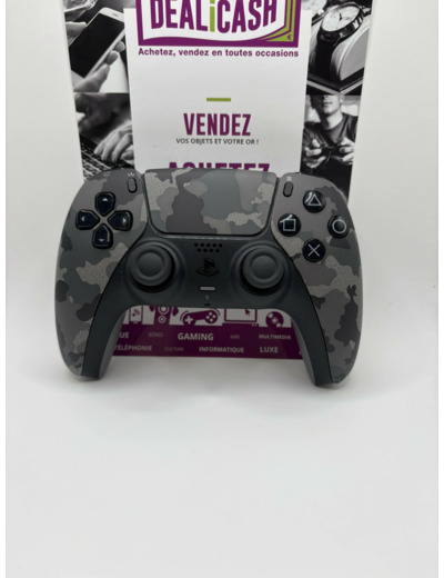 PS5 Manette sans Fil DualSense Grise Camouflage