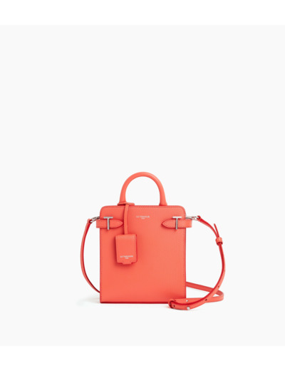 Petit sac à main vertical Emilie en cuir signature T