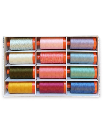 Liberty London – Coffret Collector "The English Garden" 12 Bobines par Aurifil